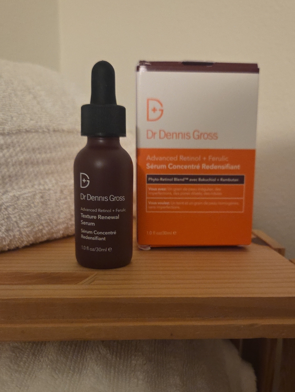 Dr Dennis Gross Advanced Retinol + Ferulic Texture Renewal Serum — Brown Bottle